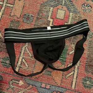 Black and Gray Men's Jockstrap